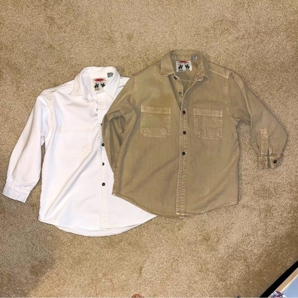 Denim Jacket White and Tan